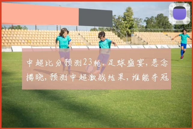 中超比分预测23轮,足球盛宴,悬念揭晓,预测中超激战结果,谁能夺冠